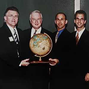 Static Control executives receiving the NCEITA Electronic Company of the Year Award and the Governors' International Trade Award