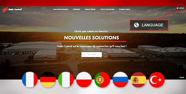 Our website is now available in 8 new languages 