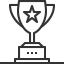 Icon of an award trophy