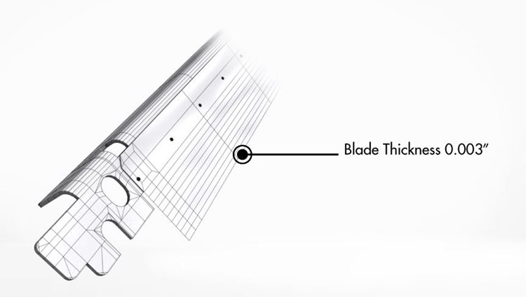 Blade Thickness 0.003"