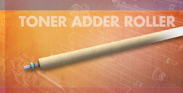 The toner adder roller is a key component within a color laser printer.
